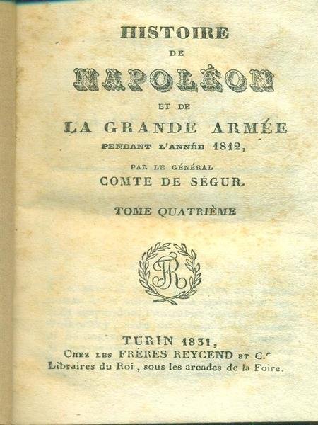 Histoire de Napoleon et de la grand armee 2vv