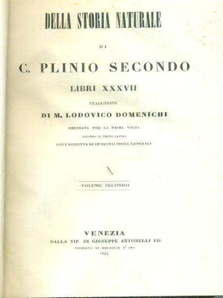 Della storia naturale 2vv