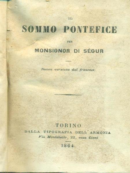 Il Sommo Pontefice