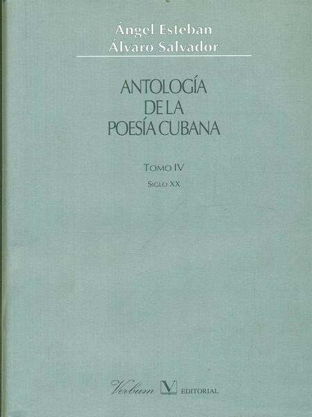 Antologia de la poesia cubana 4vv