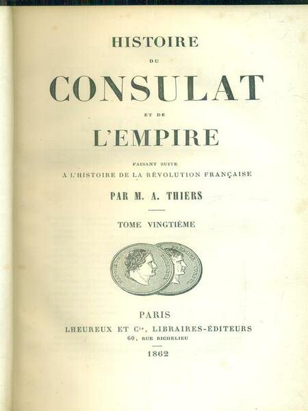 Histoire du consulat et de l'empire 20vv