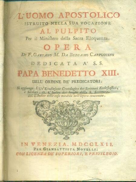 L'uomo apostolico al pulpito