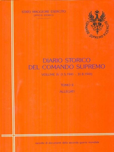 Diario storico del comando supremo vol.IV tomo II | Immagine principale