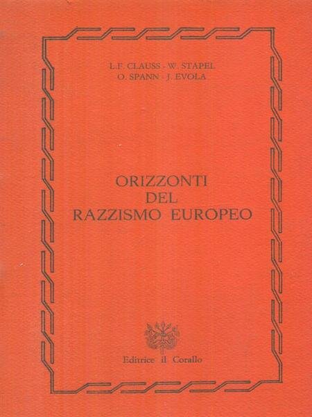 Orizzonti del razzismo europeo