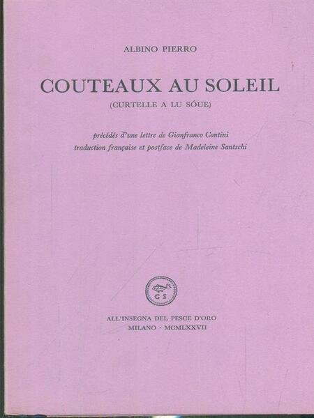 Couteaux au soleil | Immagine principale