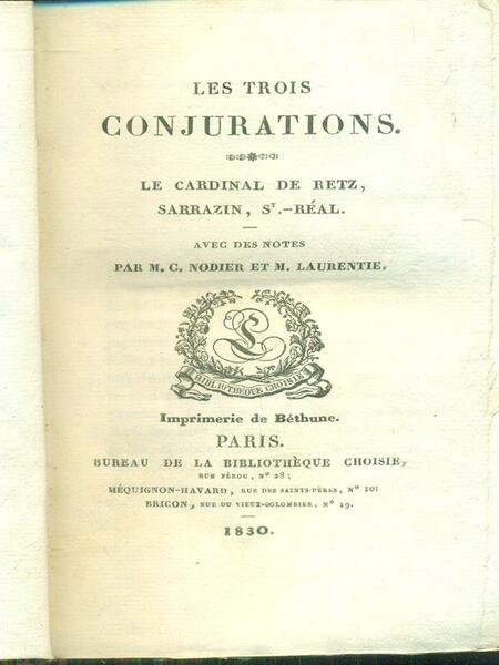Les trois conjurations