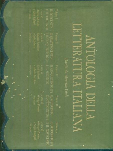 Antologia della letteratura italiana 5vv.