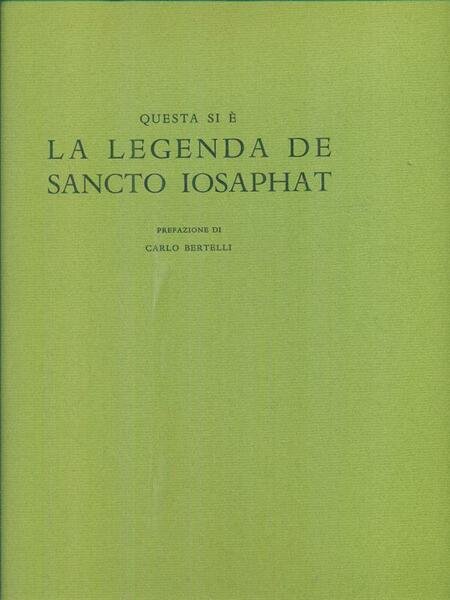 La legenda de Sancto Iosaphat