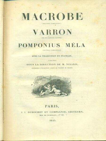 Macrobe, Varron, Pomponius Mela