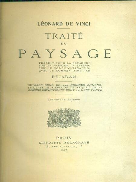 Traite' du paysage