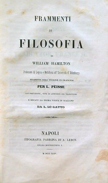Frammenti di filosofia