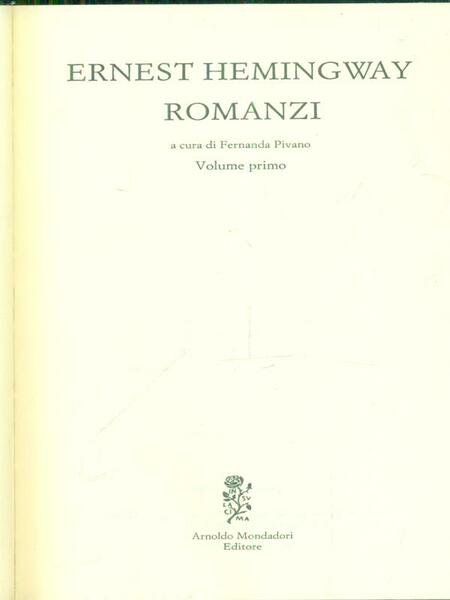 Romanzi * | Immagine principale