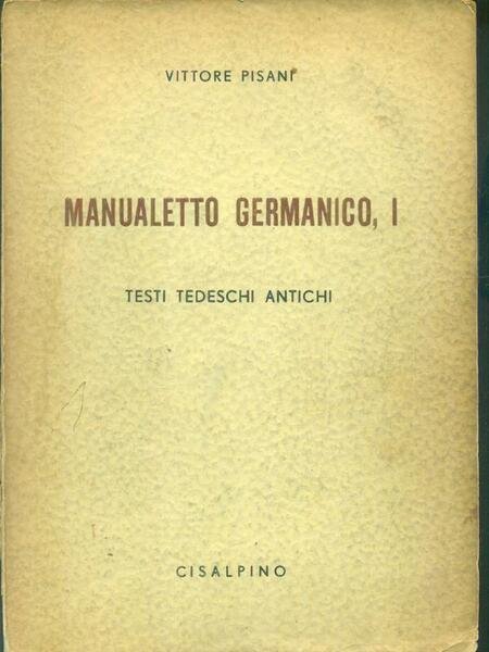Manualetto germanico I