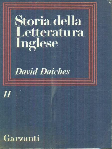 Storia della letteratura inglese vol. II