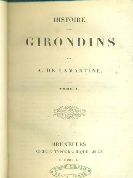 Histoire des girondins 5vv