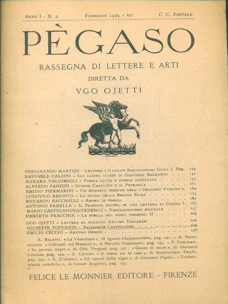 Pegaso n. 2/febbraio 1929