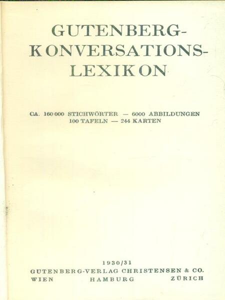 Gutenberg konversations lexicon