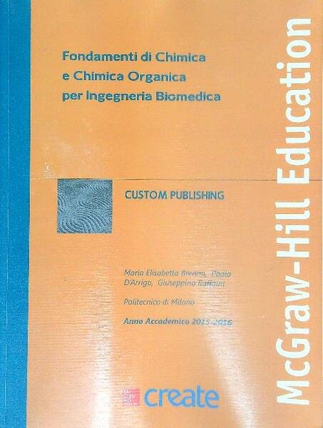 Fondamenti di chimica e chimica organica per ingegneria biomedica