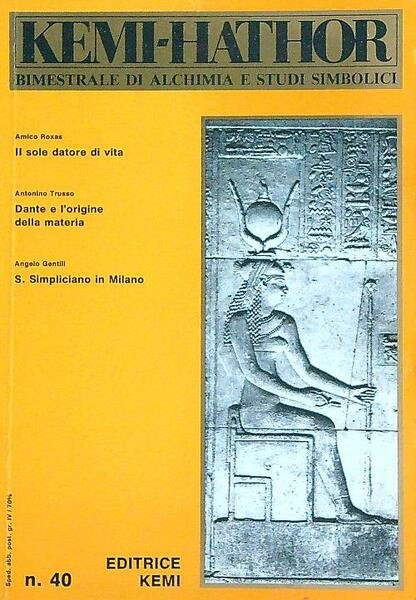 Kemi-Hathor. Bimestrale di Alchimia e studi simbolici n. 40