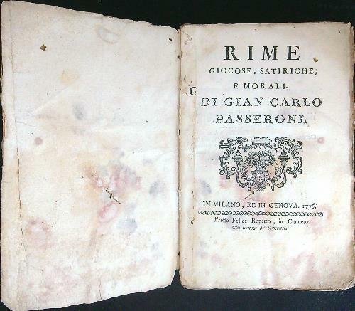 Rime giocose, satiriche e morali