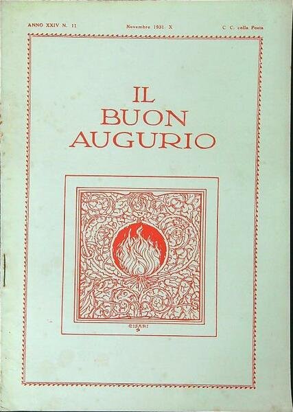 Il buon augurio Anno XXIV n. 11 Novembre 1931