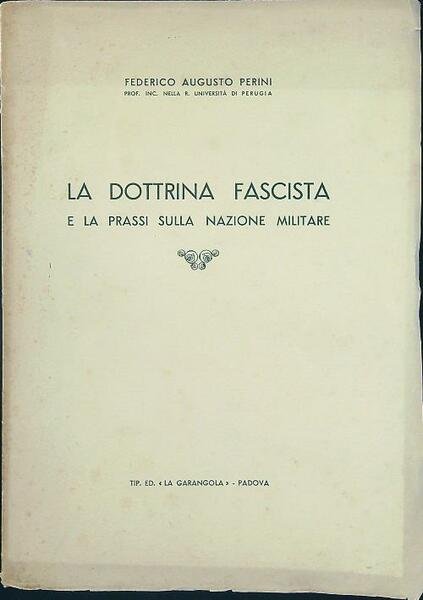 La dottrina fascista