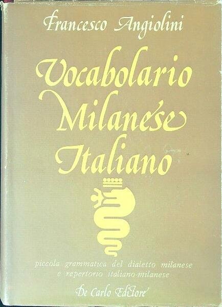 Vocabolario milanese italiano