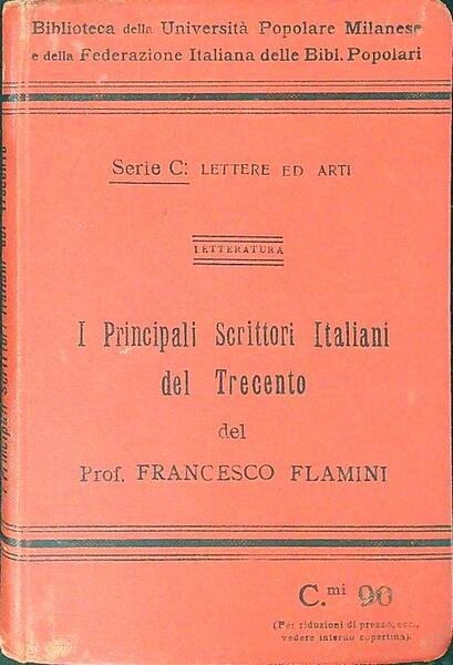I principali scrittori italiani del Trecento