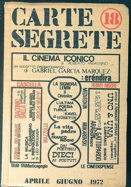 Carte segrete 18 Aprile Giugno 1972