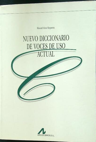 Nuevo diccionario de voces de uso actual