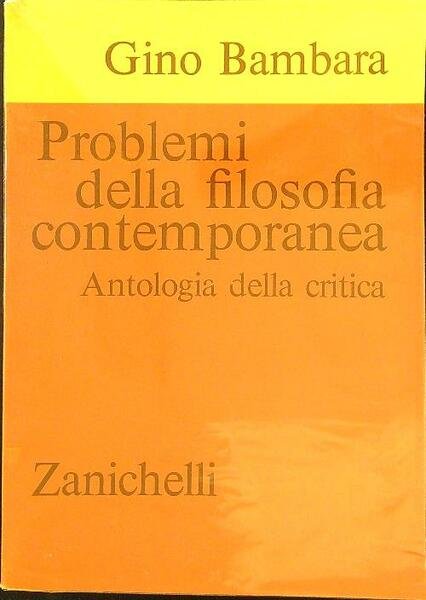 Problemi della filosofia contemporanea
