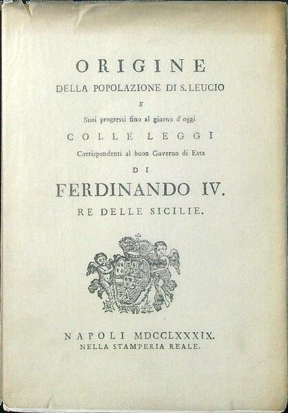 Origine della popolazione di S. Leucio