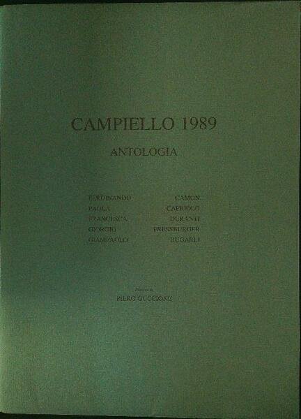 Campiello 1989 Antologia