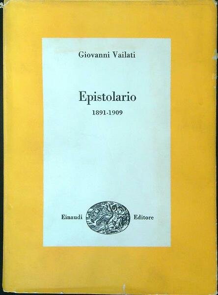 Epistolario 1891 - 1909