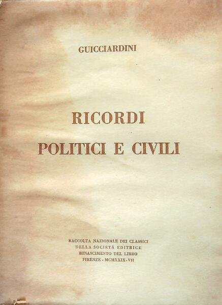 Ricordi politici e civili