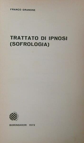 Trattato di Ipnosi (sofrologia)