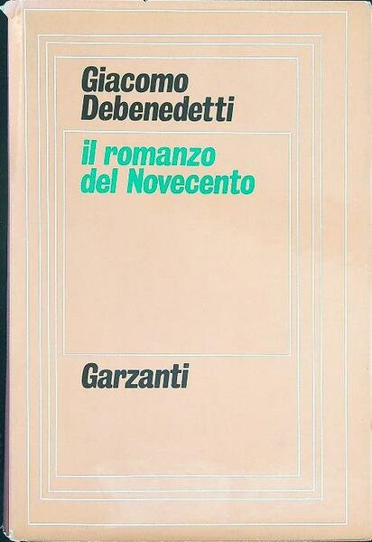 Il romanzo del Novecento