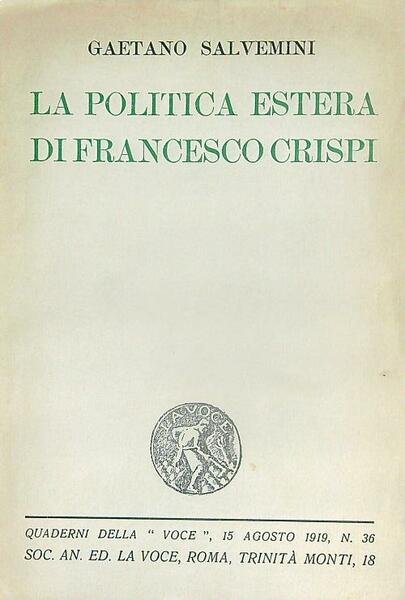 La politica estera di Francesco Crispi