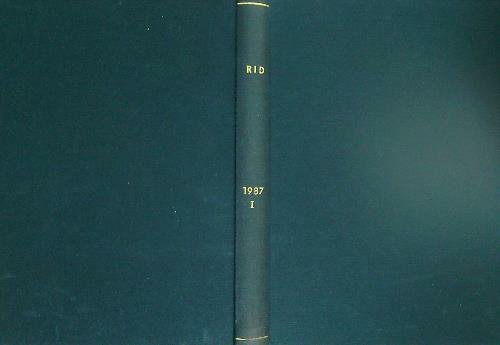 RID Annata 1987. Vol 1. Dal n. 1-gennaio 1987 al …