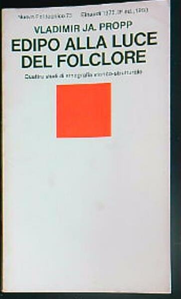 Edipo alla luce del folclore