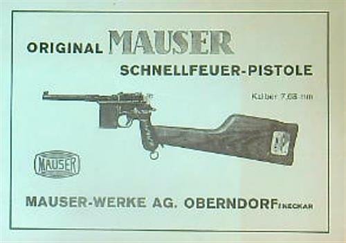 Original Mauser Schnellfeuer-Pistole Kaliber 7,63 | Immagine principale