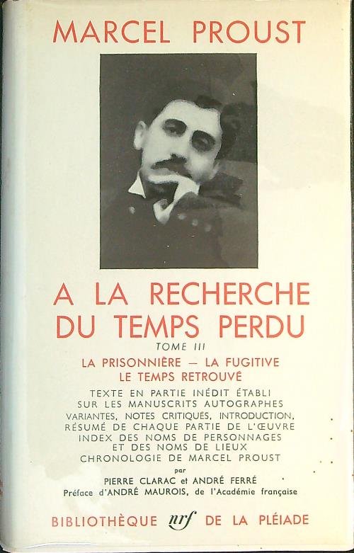 A la recherche du temps perdu III