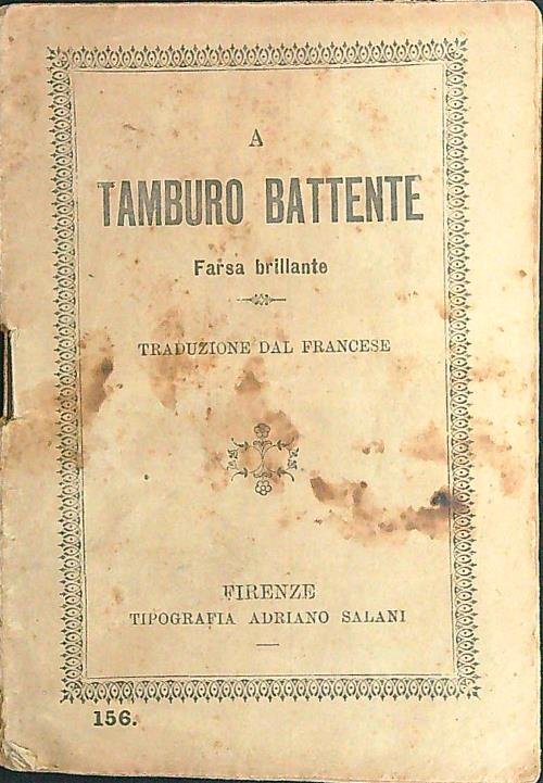 A tamburo battente. Farsa brillante | Immagine principale