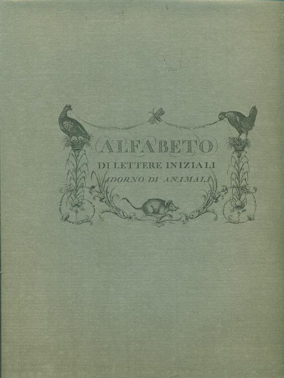 Alfabeto di lettere iniziali Adorno di animali