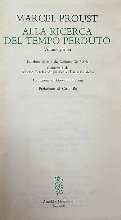 Alla ricerca del tempo perduto