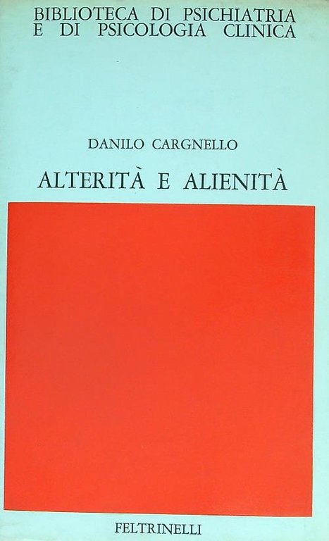 Alterita' e alienita'