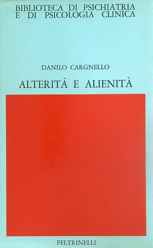 Alterita' e alienita'