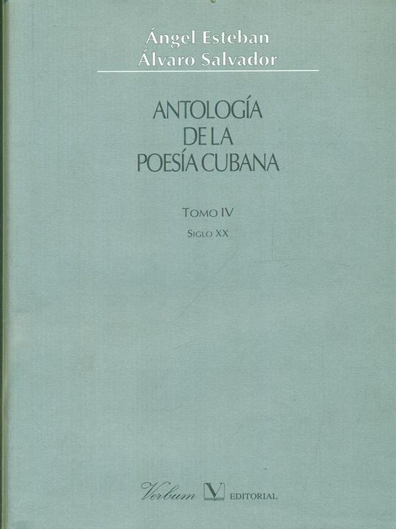 Antologia de la poesia cubana 4vv