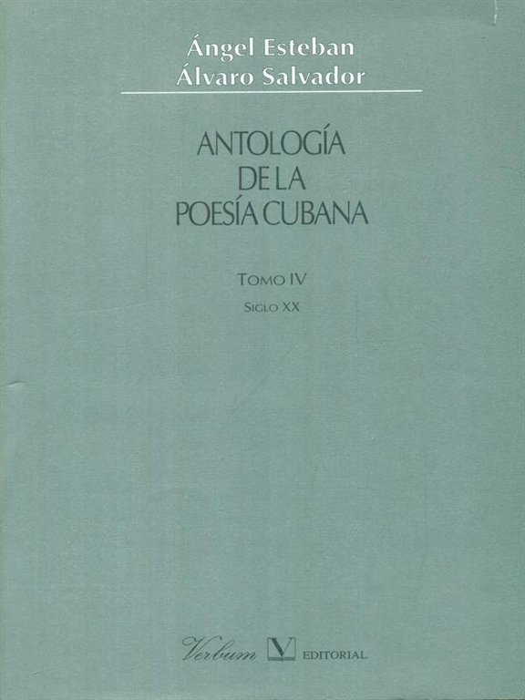 Antologia de la poesia cubana 4vv.