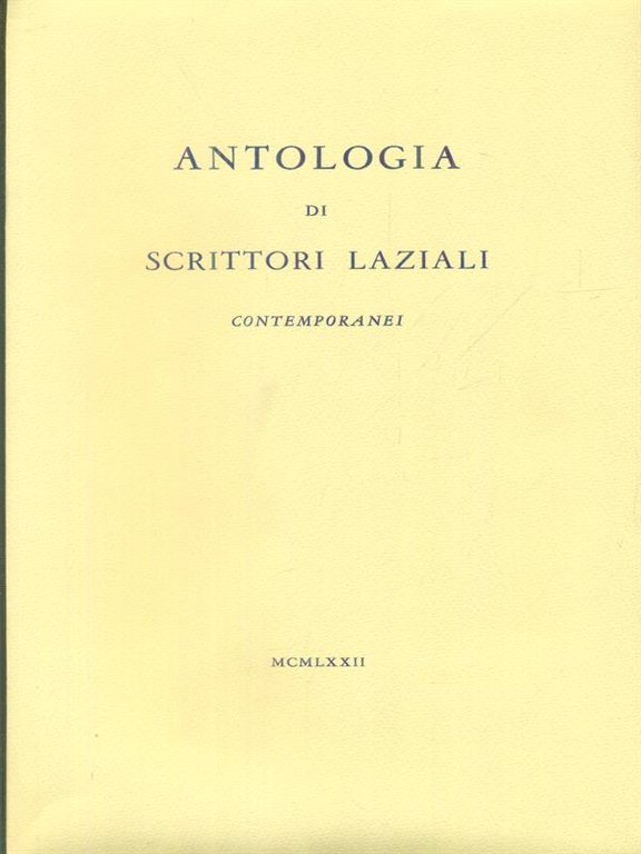 Antologia di scrittori laziali contemporanei